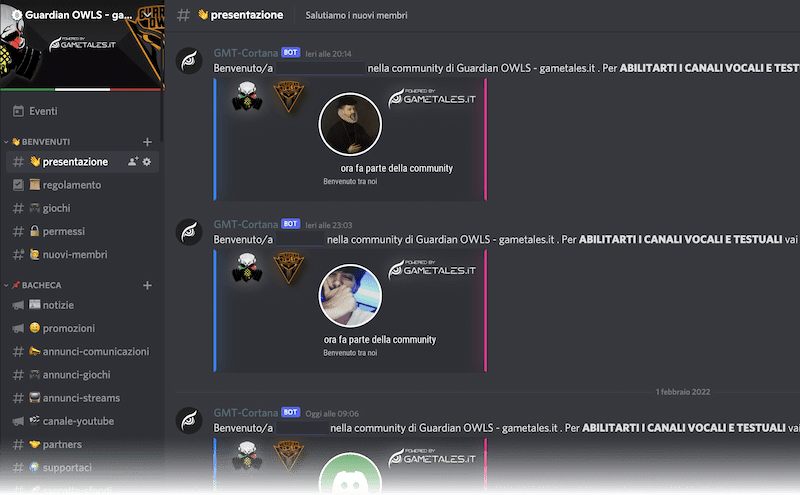 Screen discord community