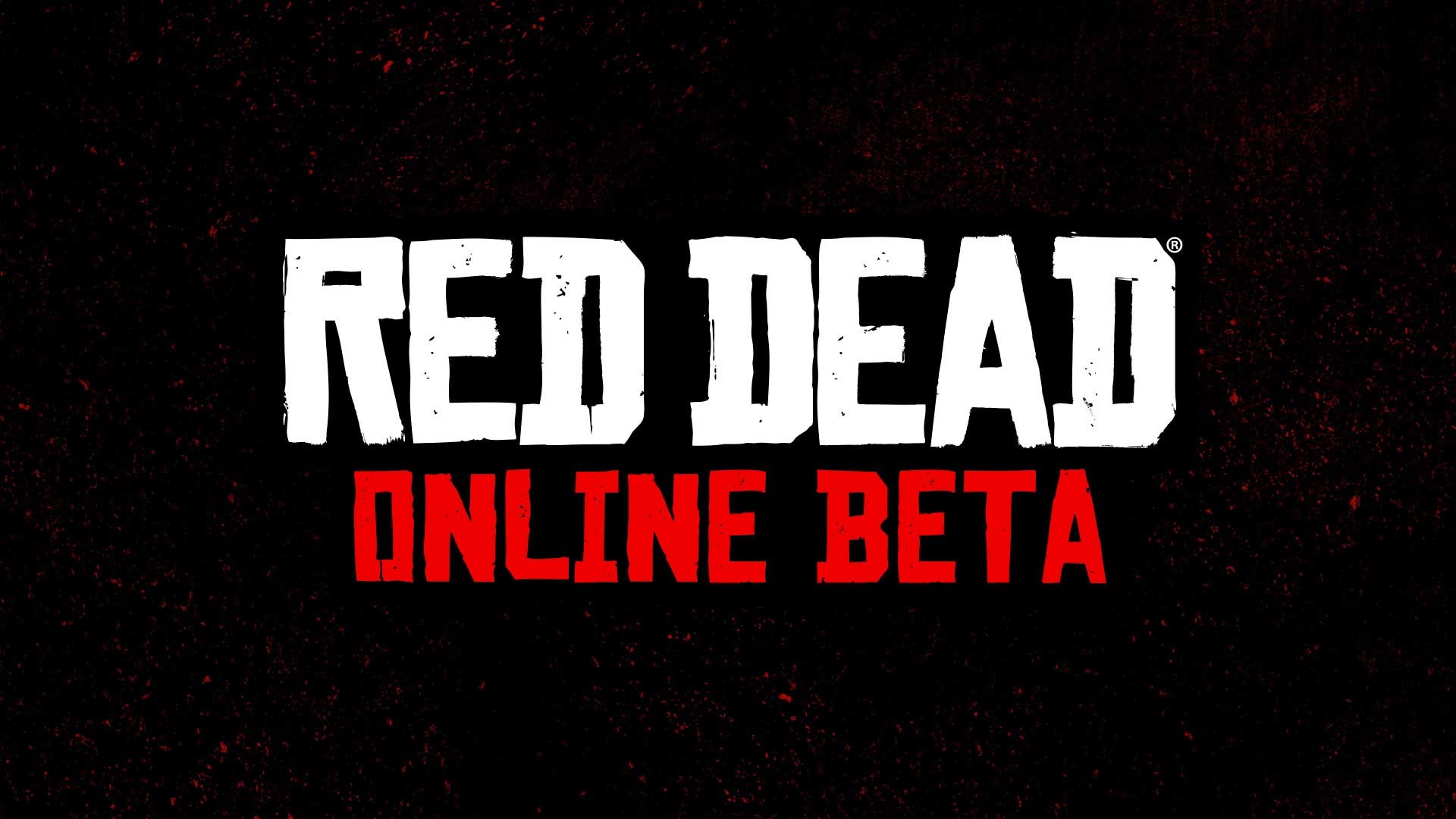Red Dead Online Beta logo sfondo nero