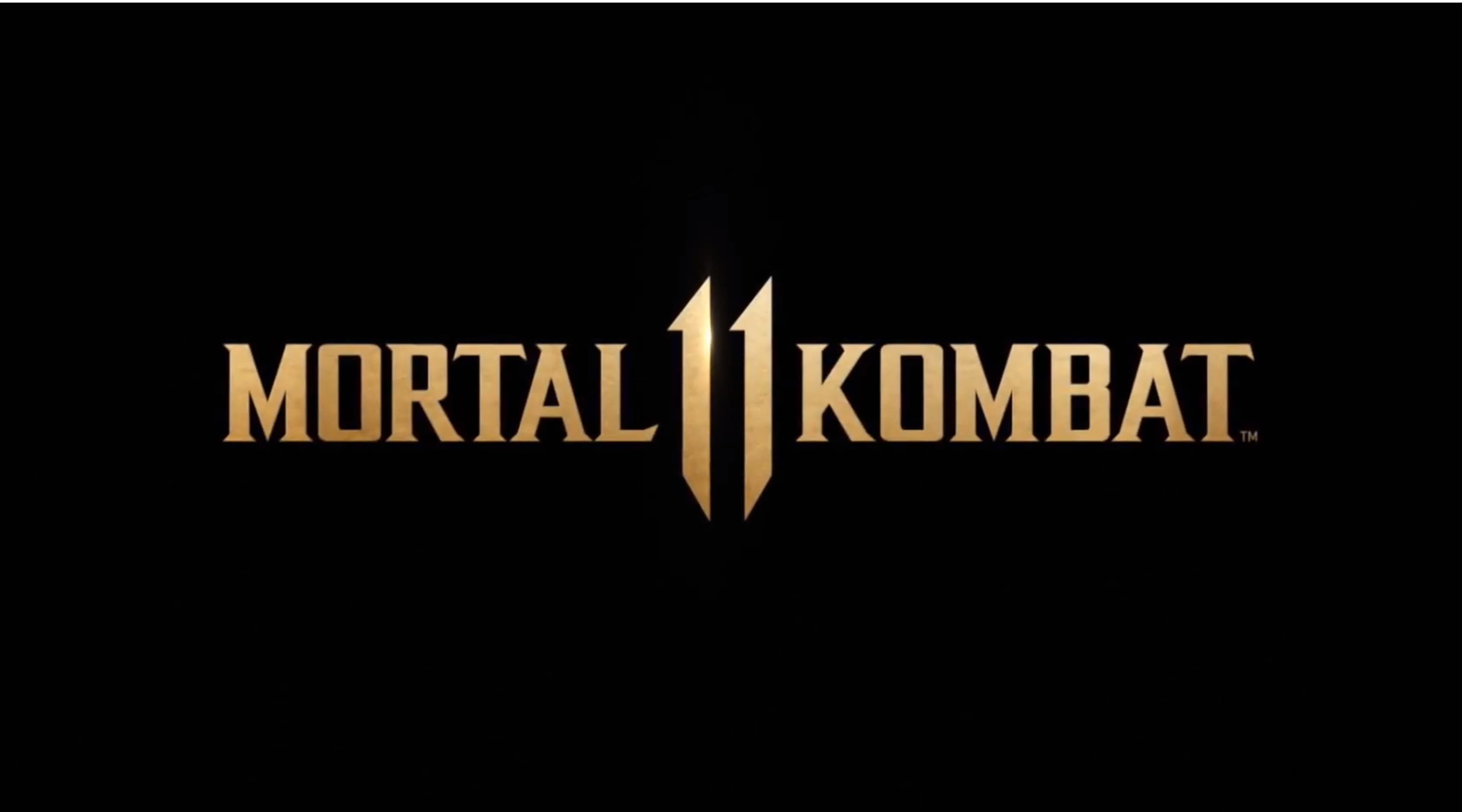 Mortal Kombat 11 titolo sfondo nero