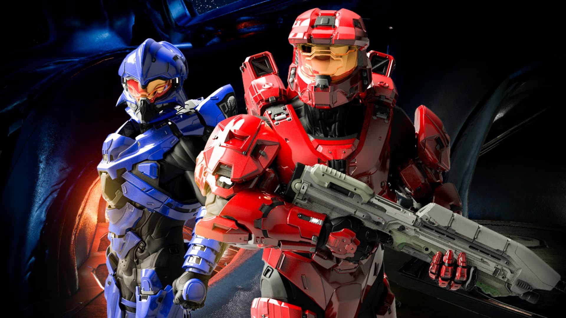 Halo 5 guardians rosso e blu