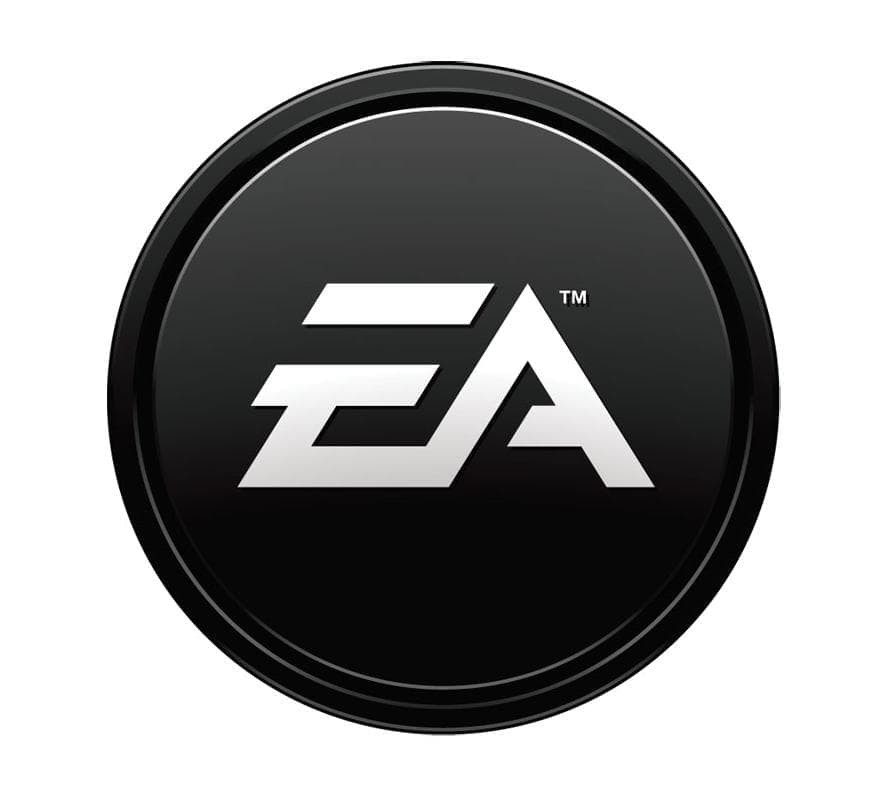 electronic arts logo nero sfondo bianco