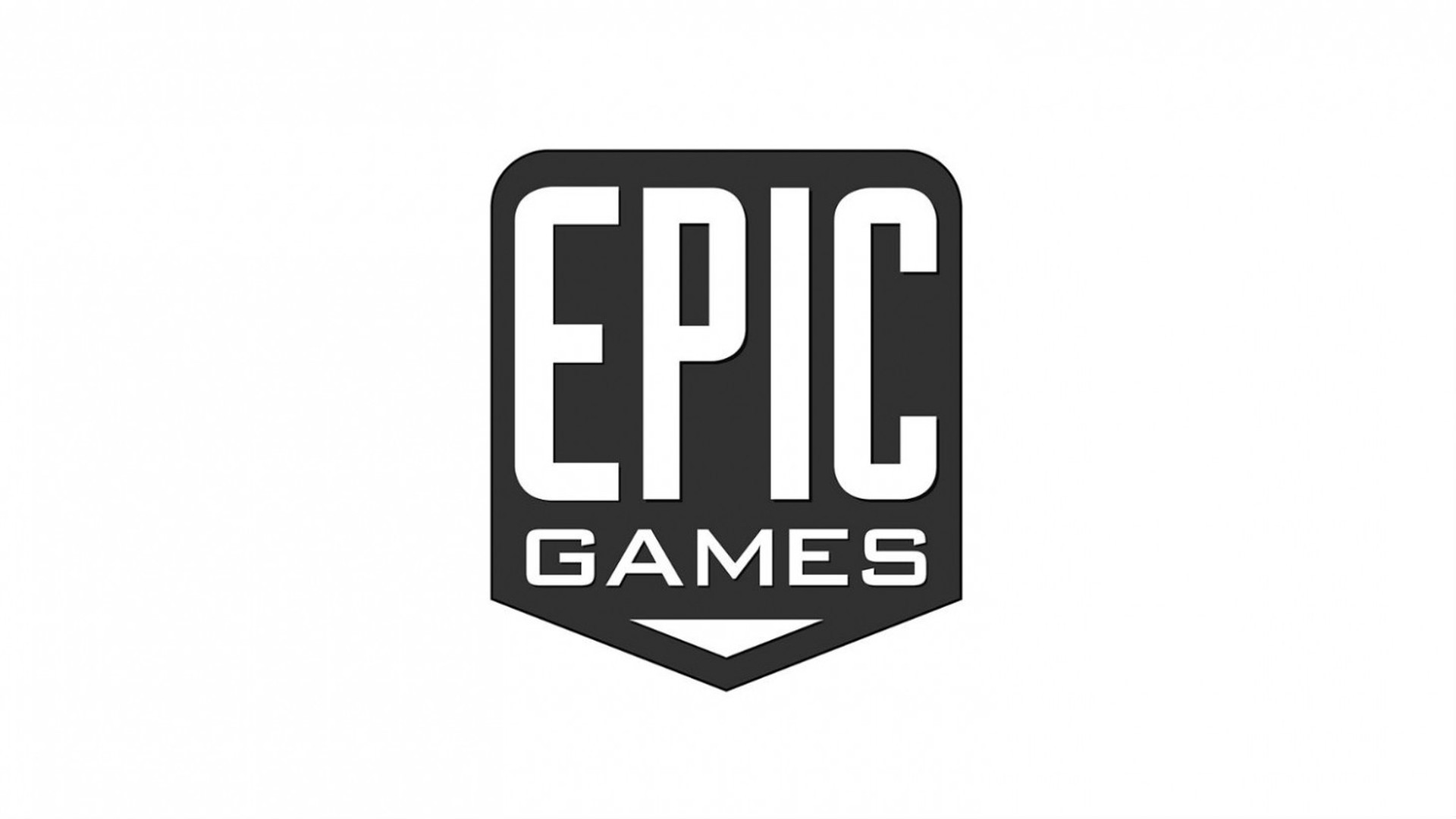 Epic Games Logo sfondo bianco