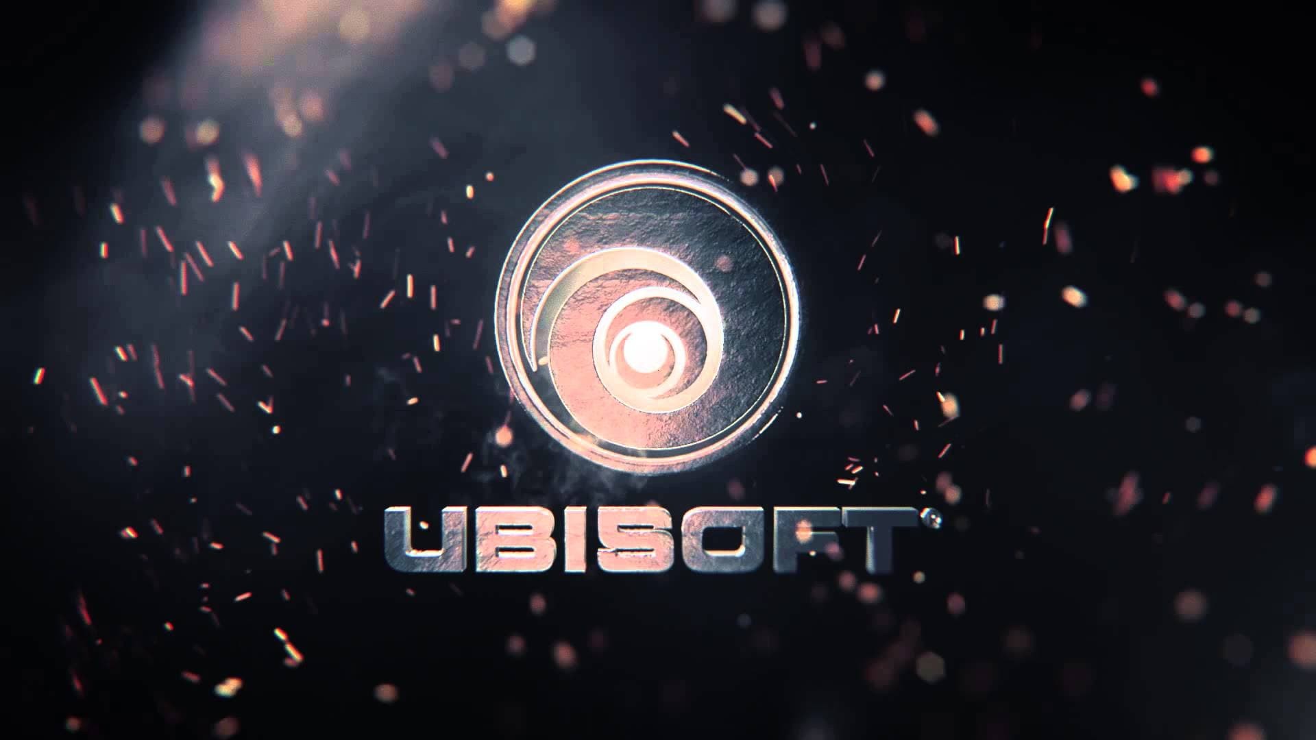Ubisoft logo metallico con scintille