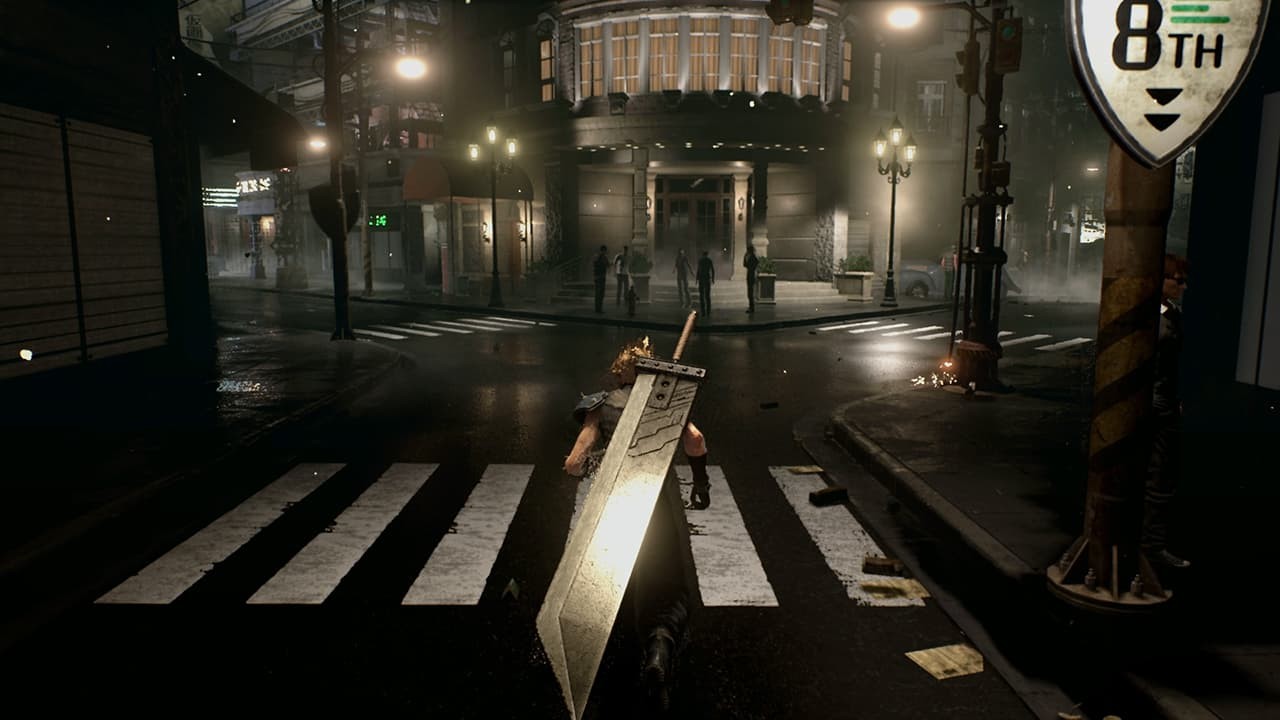 Final Fantasy VII Remake Cloud in game