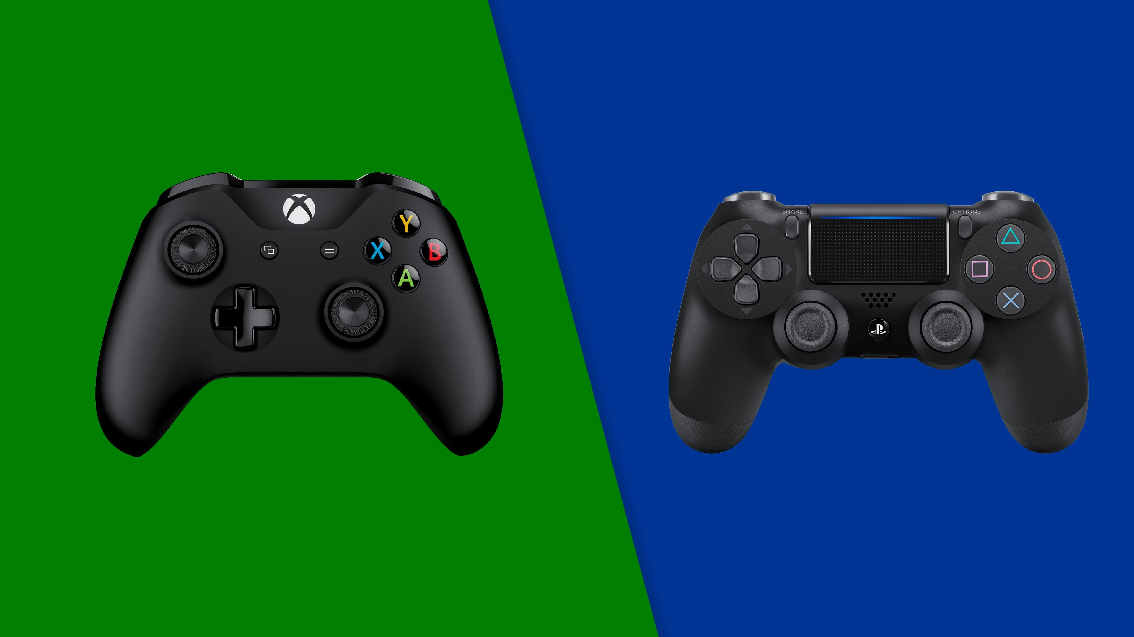 Controller PS4 e Xbox One Sfondi colorati