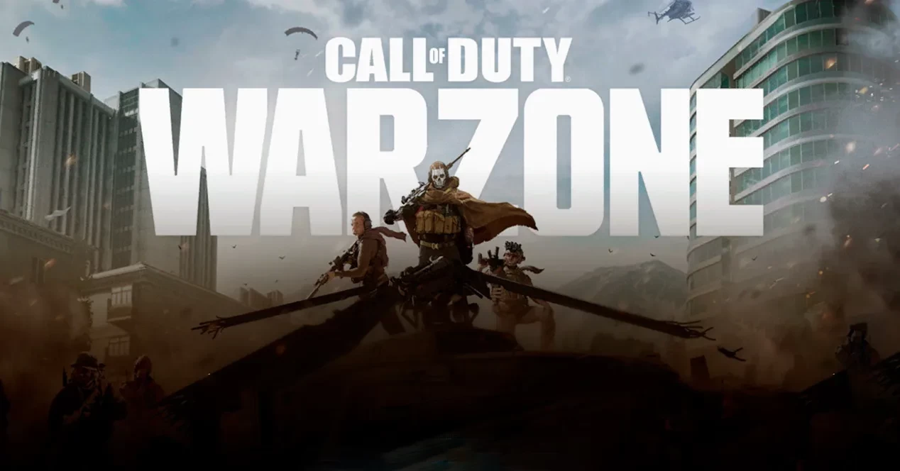 Call of Duty Warzone copertina logo e dust