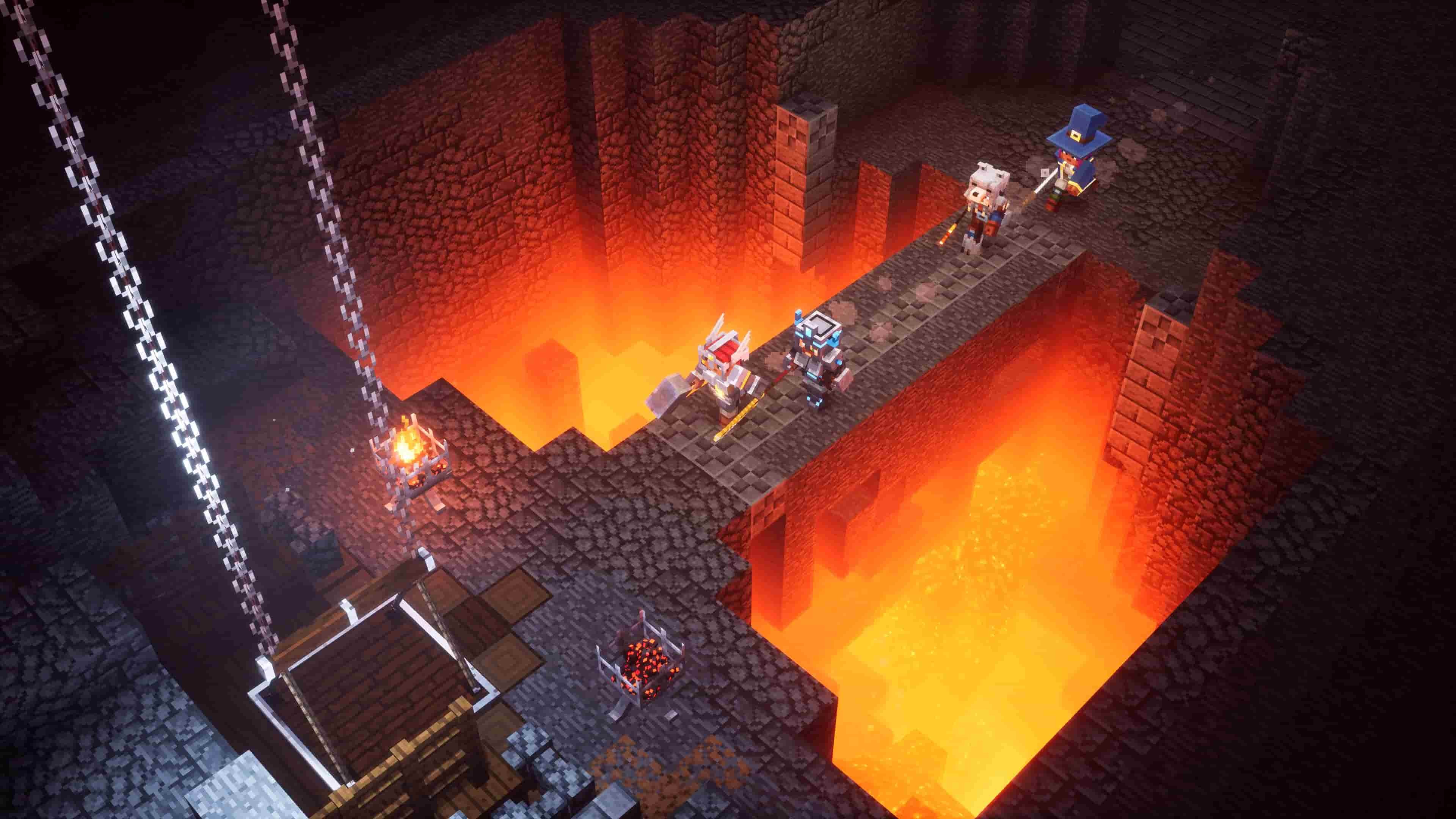 Minecraft Dungeons lava