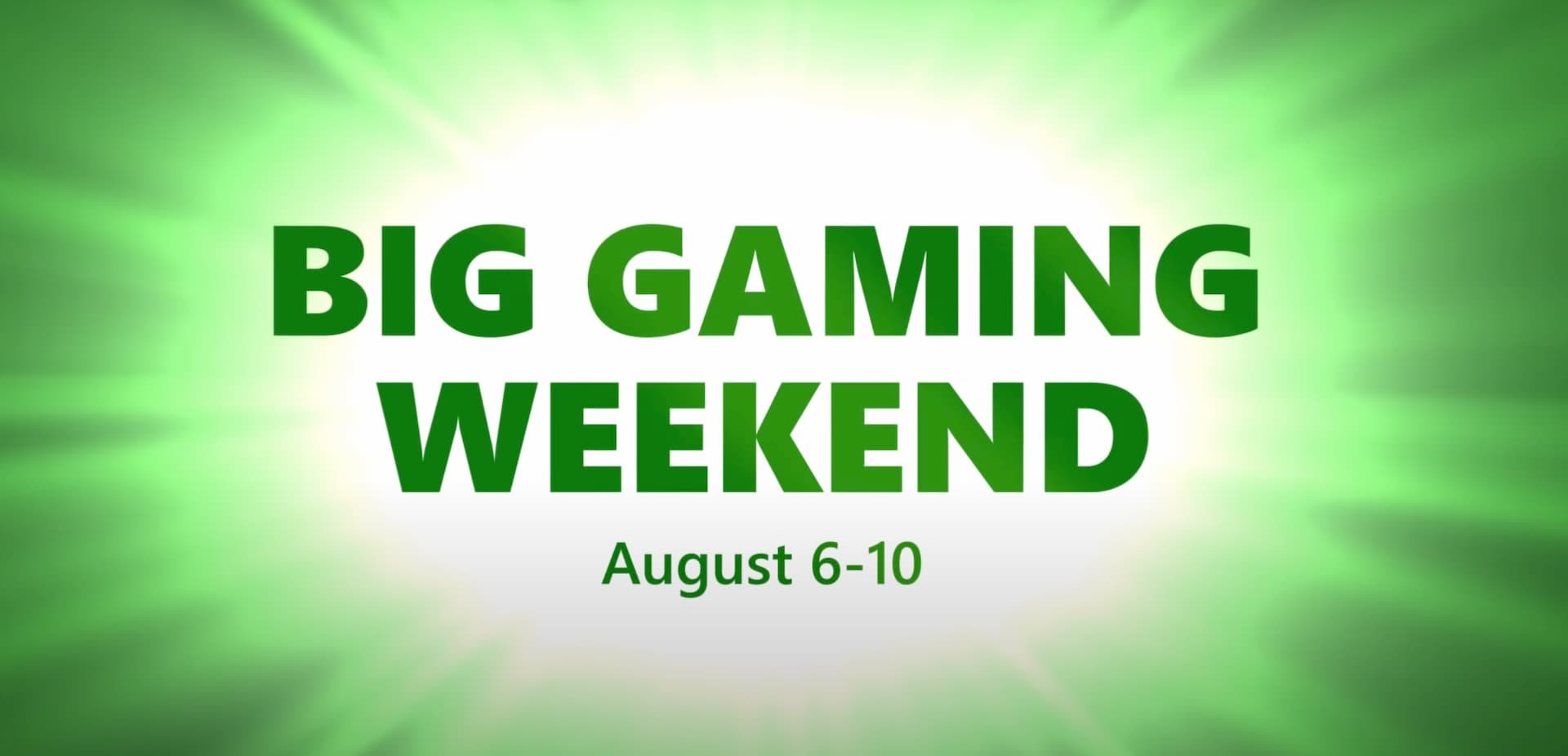 Xbox Big Gaming Weekend