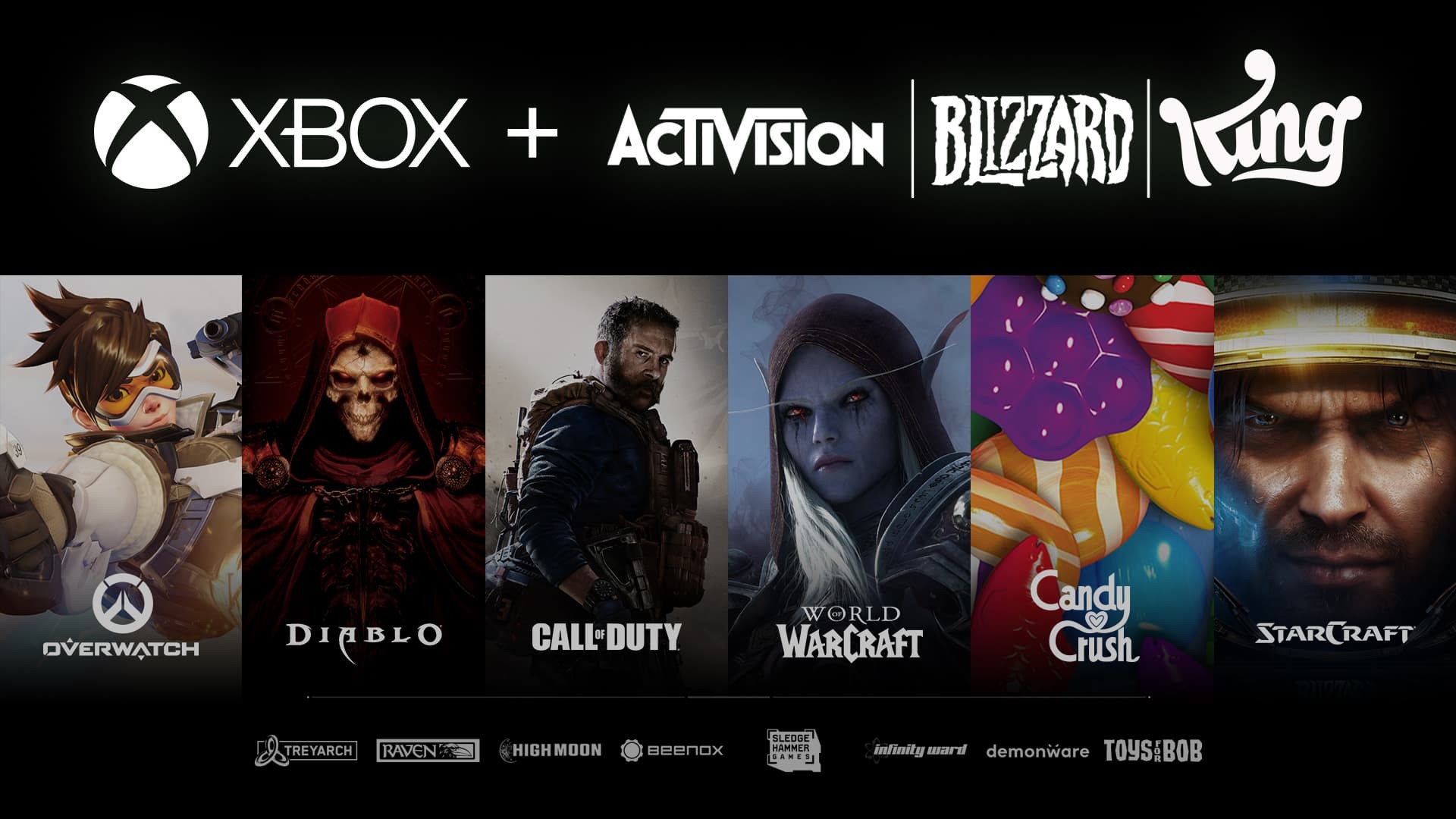 Xbox activision blizzard ip e studios