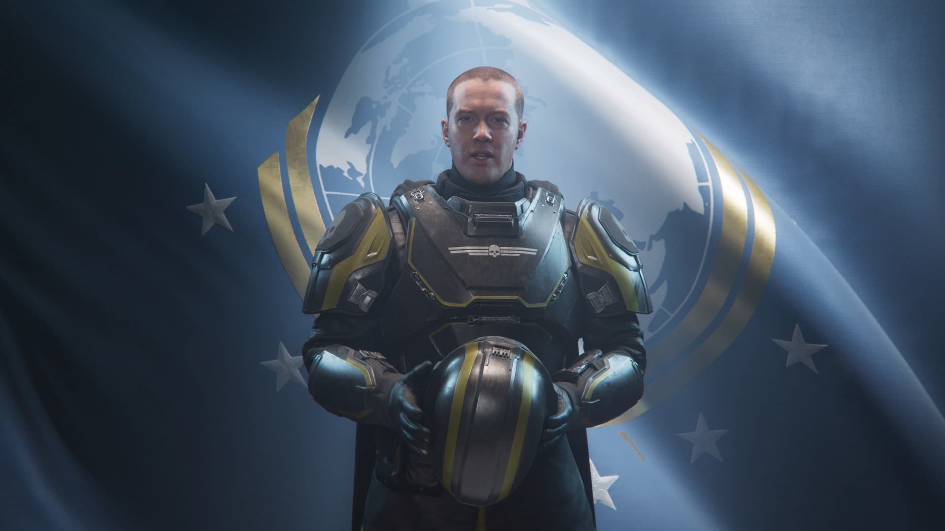 Helldivers 2 patriota sfondo bandiera
