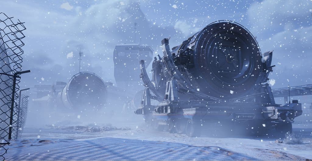 ARC Raiders Cold Snap Spazioporto innevato