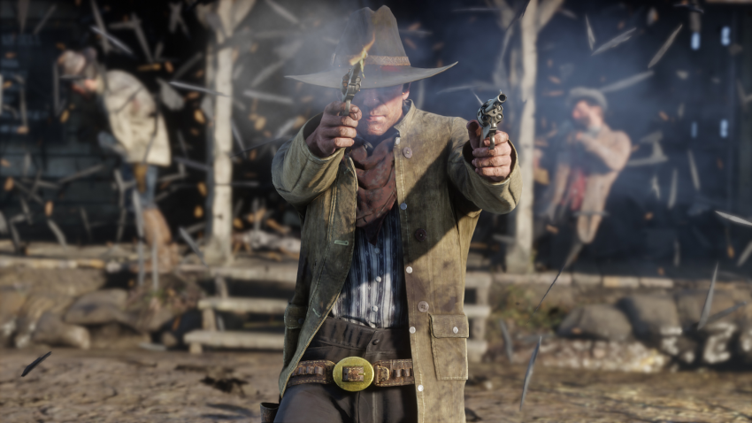 Red Dead Redemption 2 arthur doppia pistola