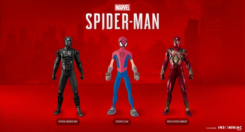 costumi spiderman ps4 dlc