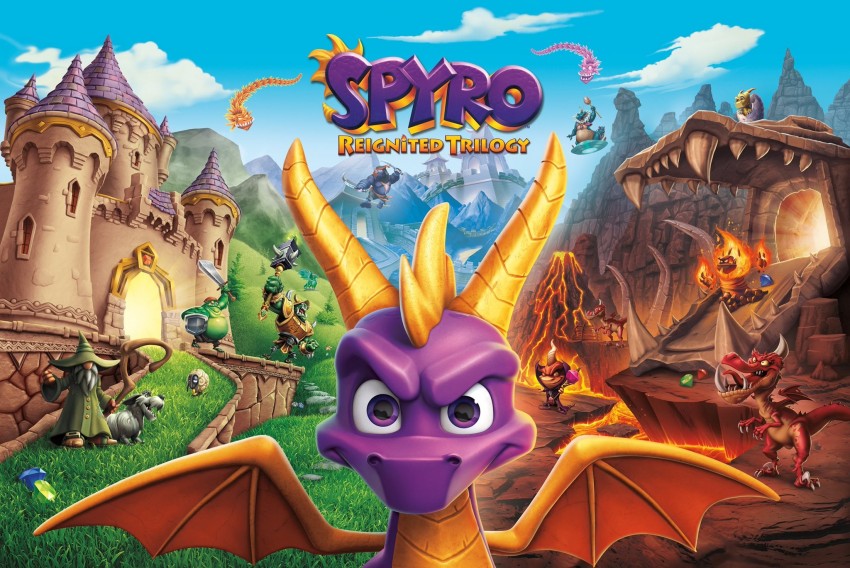 Spyro Reignited Trilogy cover con titolo