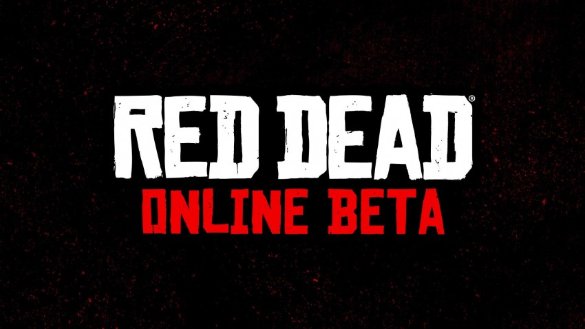 Red Dead Online Beta logo sfondo nero