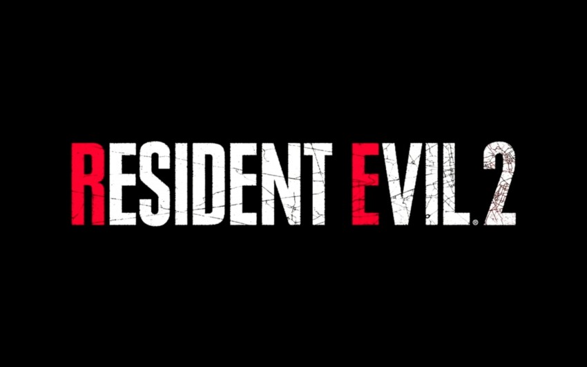 Resident Evil 2 Remake logo sfondo nero