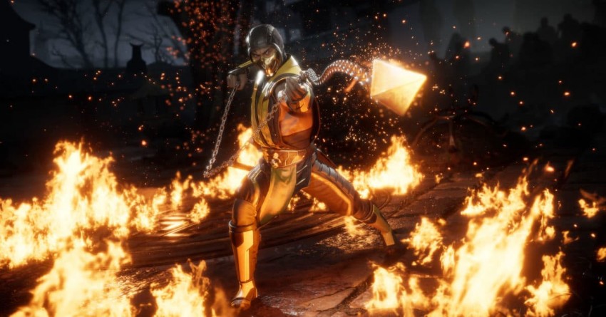 Mortal kombat 11 Skorpion fiamme