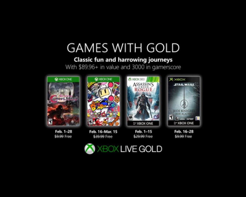 games with gold febbraio 2019