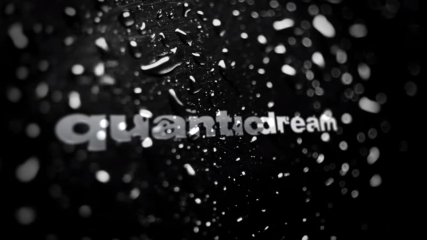 Quantic Dream logo con gocce