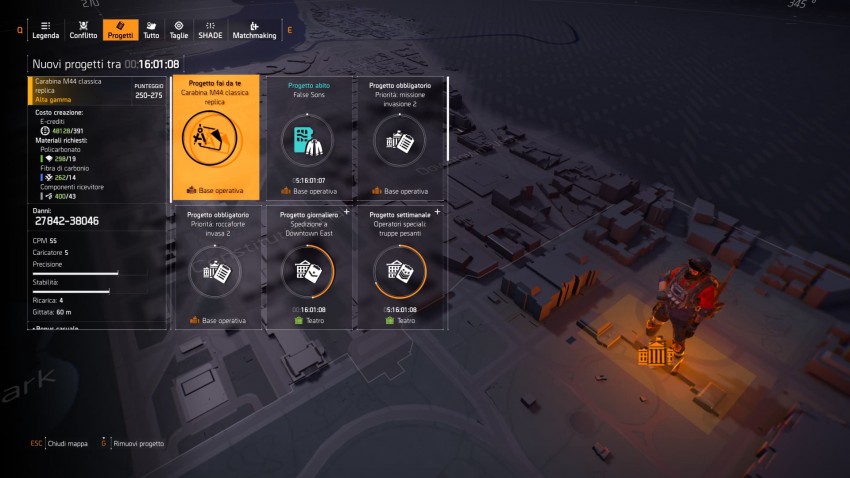 the division 2 mappa progetti