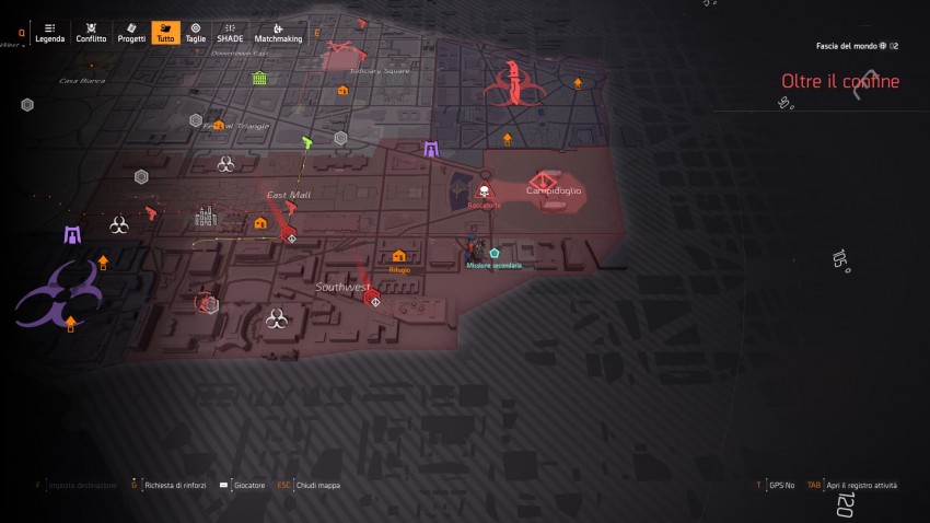 Mappa maschera furia the division 2