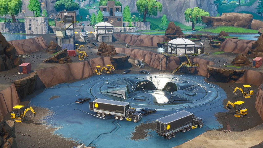 fortnite ufo loot lake