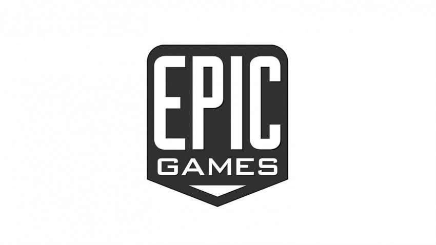 Epic Games Logo sfondo bianco
