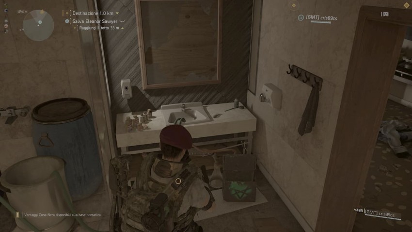 the division 2 - cassa delle iene nel bagno della missione Grand Washington Hotel