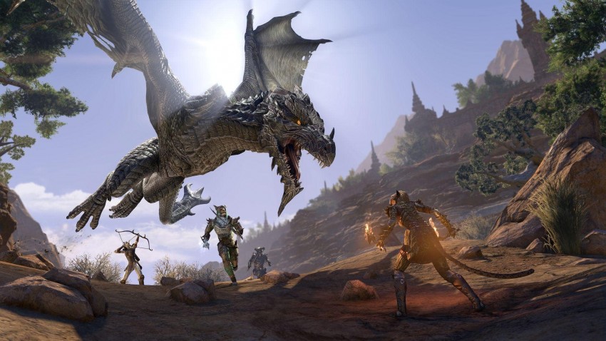 The Elder Scrolls Online Elsweyr artkork drago