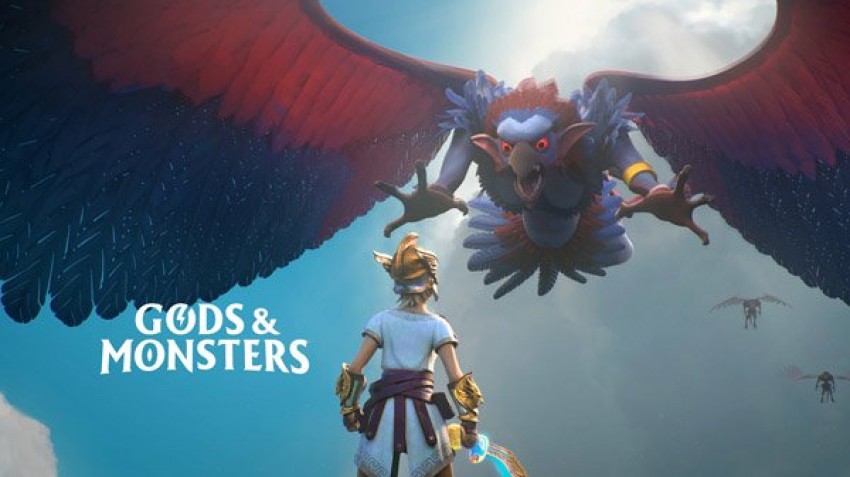 Gods and Monsters Ubisoft copertina con logo