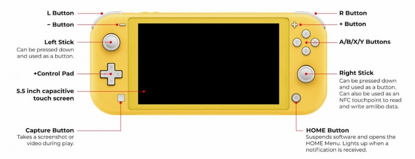 switch lite fronte