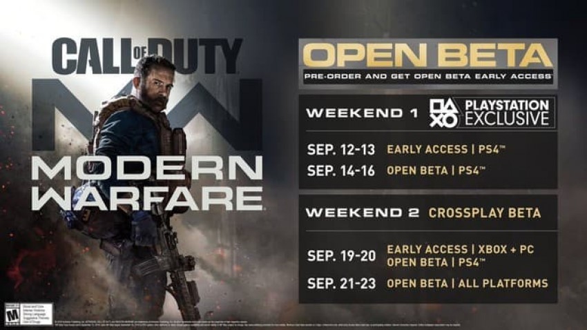 call of duty modern warfare open beta