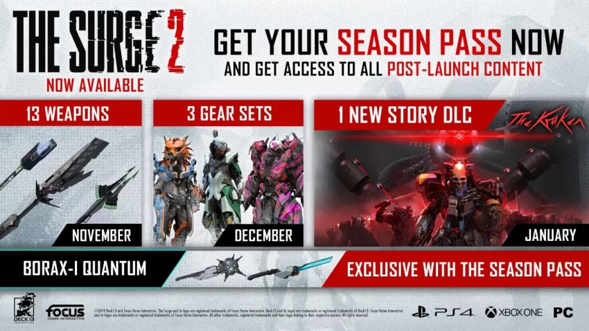 The surge 2 roadmap season pass