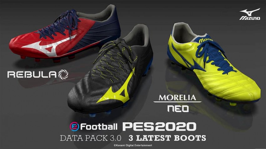 efootball pes 2020 - data pack 3 scarpini mizuno