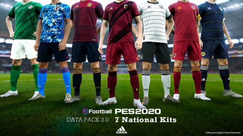 efootball pes 2020 - data pack 3 kit nazionali