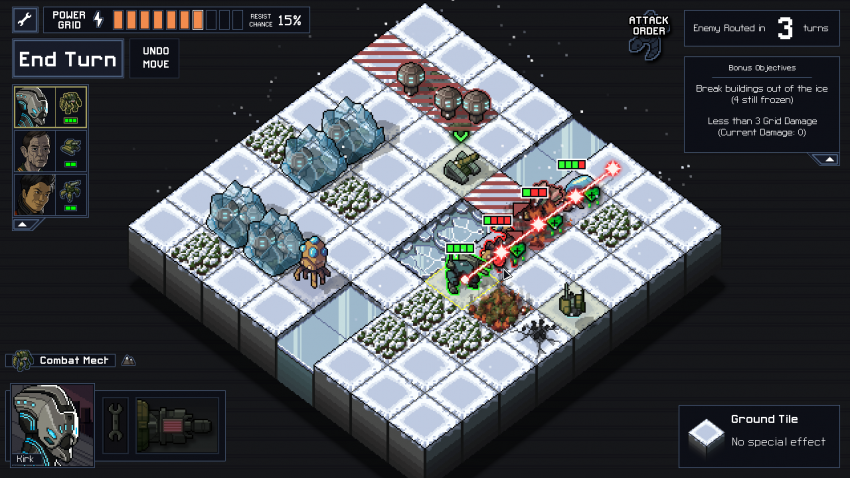 Into the breach immagine di gioco set invernale