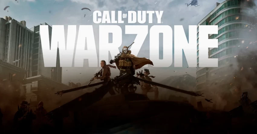 Call of Duty Warzone copertina logo e dust