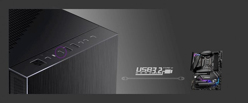MSI mpg sekira 100 series - porte