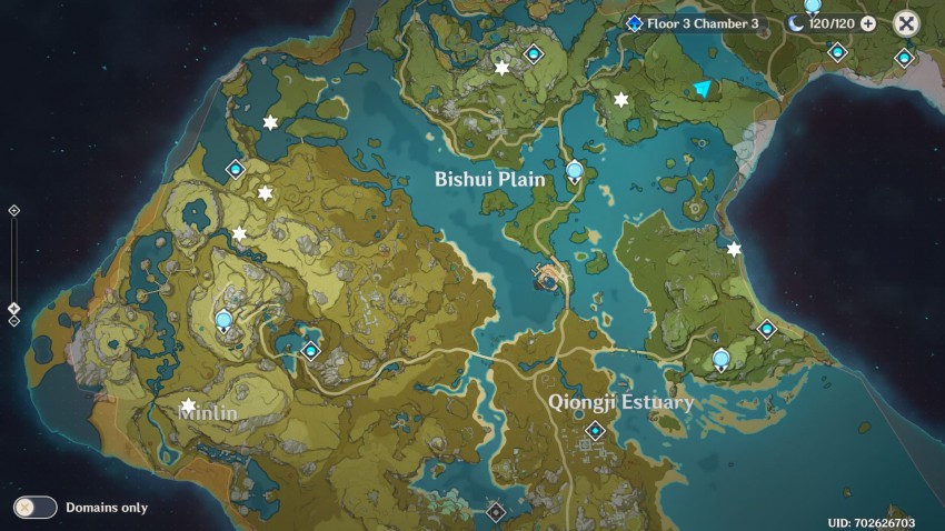 Genshin Impact Shrine of Depths Location Map 1 