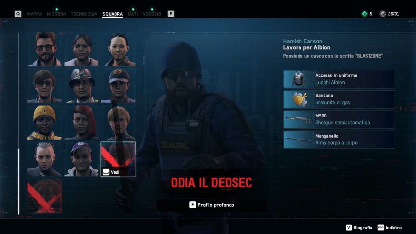 Watch Dogs Legion Odia il DedSec