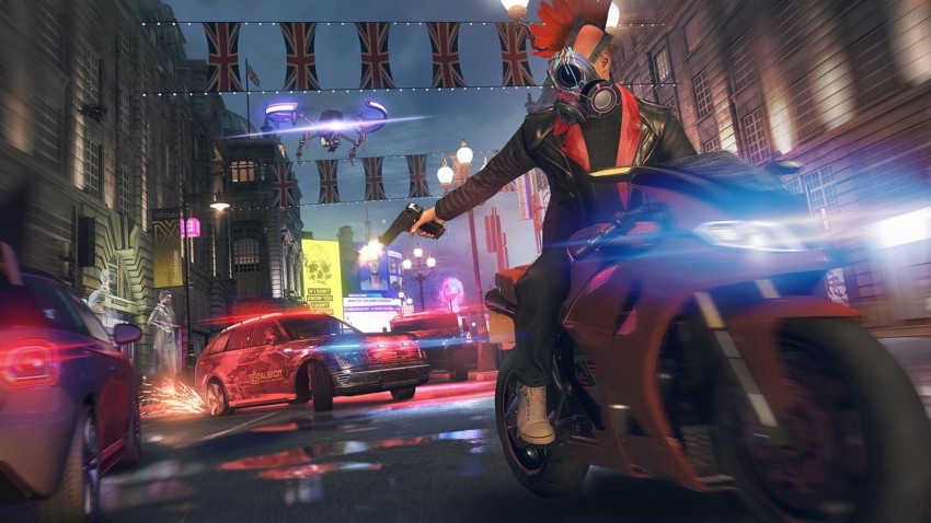 Watch Dogs Legion inseguimento moto