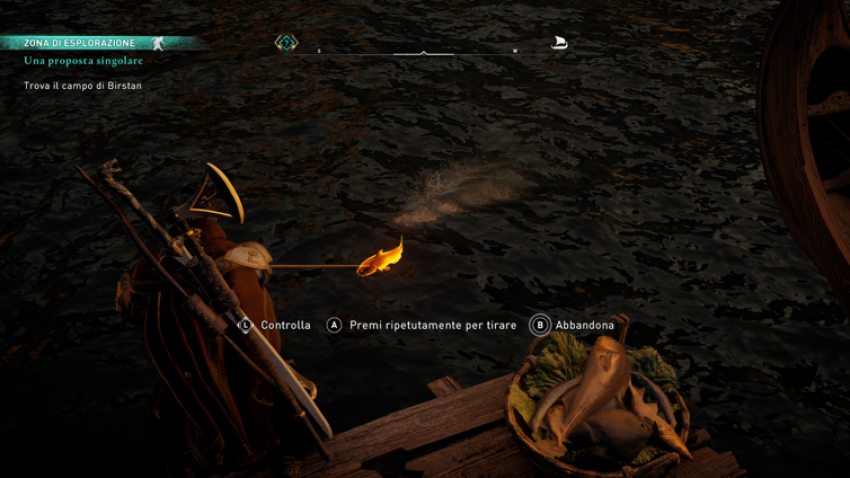 Assassin's Creed Valhalla pesca lotta