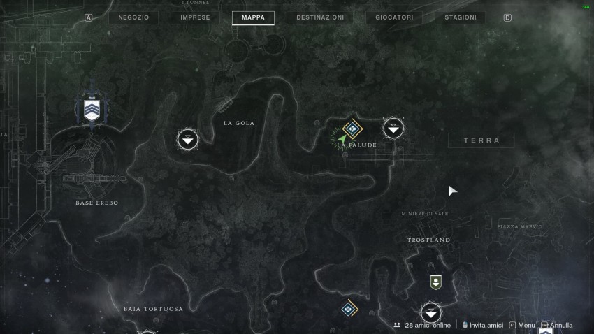 Destiny 2 Falco Lunare seconda luna mappa