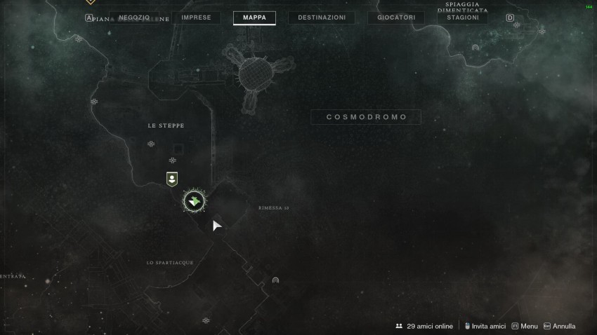 Destiny 2 Falco Lunare terza piuma mappa