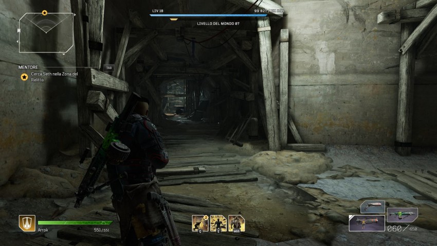 Outriders screenshoot in game HUD