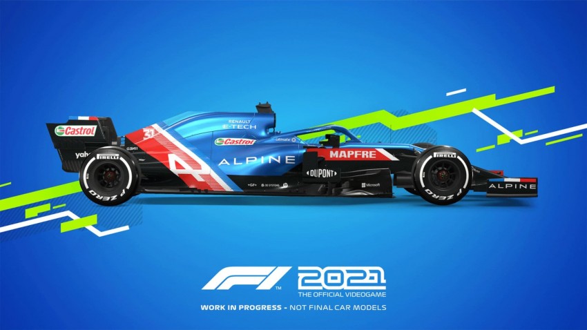 F1 2021 Alpine profilo livrea