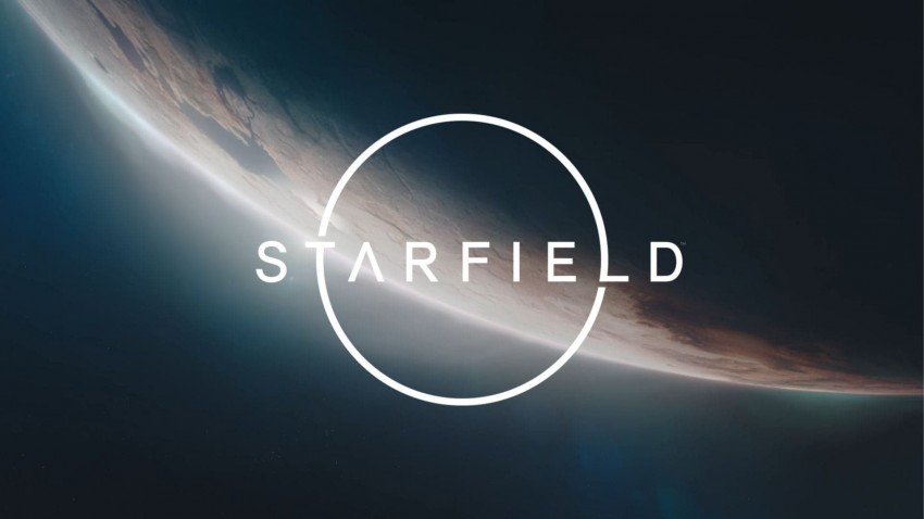 Starfield Logo in space