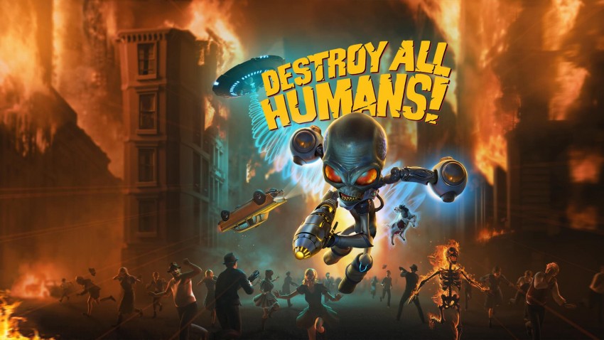 Destroy All Humans copertina con titolo