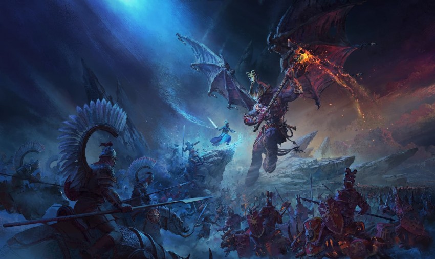 Total War Warhammer 3 artwork battaglia