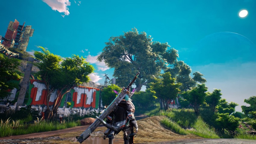 Biomutant panorama con spadone